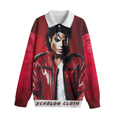 (Echelon MJ) Unisex Lapel Collar Sweater