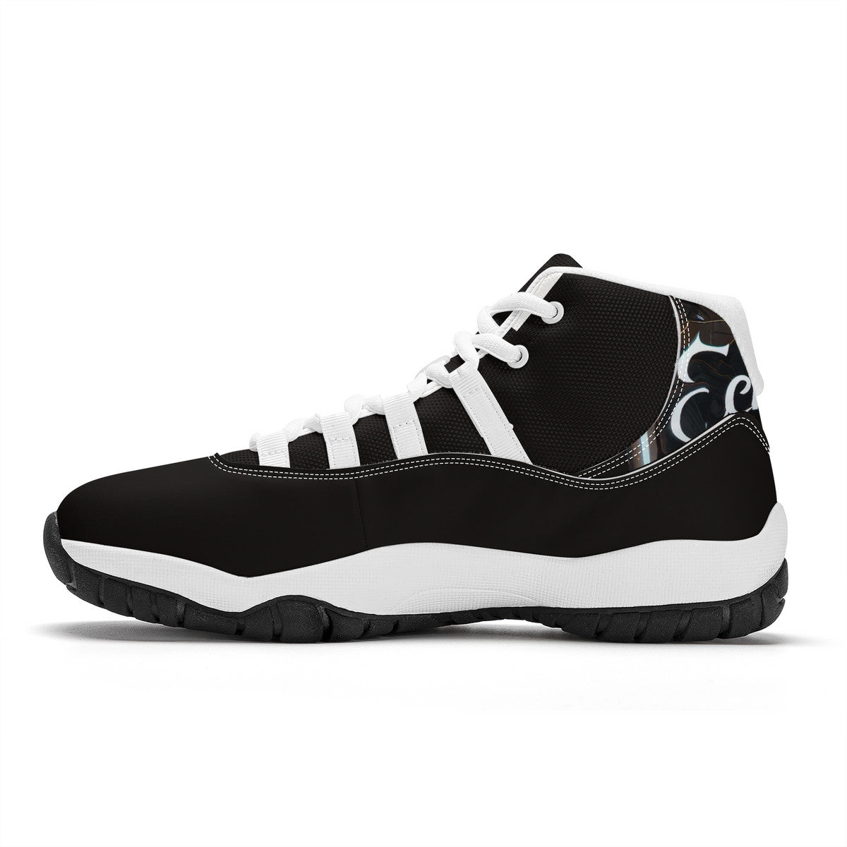 Echelon Top Level Air Retro Sneakers - Blk &White