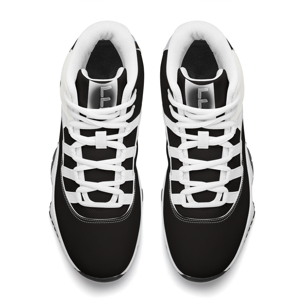 Echelon Top Level Air Retro Sneakers - Blk &White