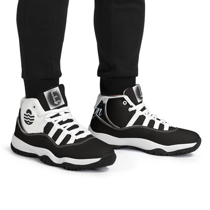 Echelon Top Level Air Retro Sneakers - Blk &White