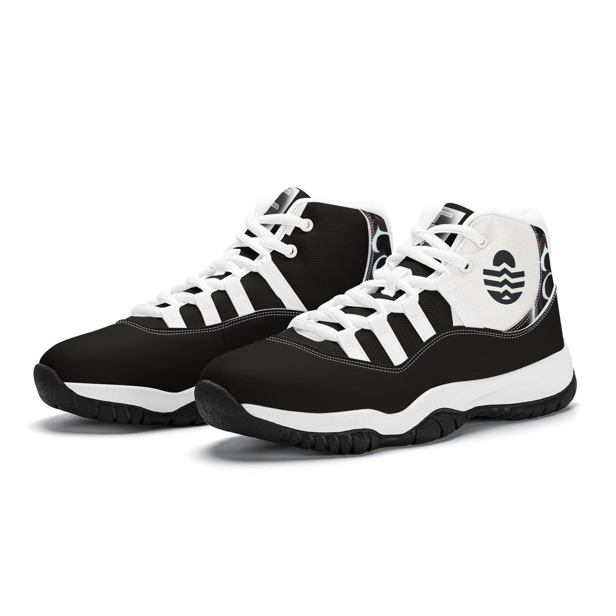 Echelon Top Level Air Retro Sneakers - Blk &White