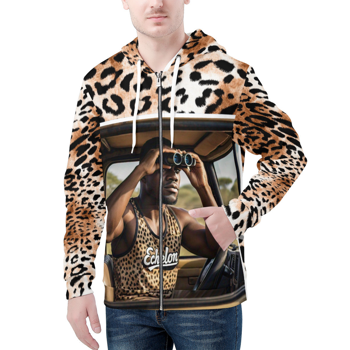 Cheetah Echelon Zip Hoodie